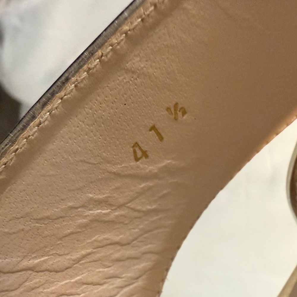 Prada Metallic Gold Wedge Sandals Size US 11(41.5eu) - Picture 14 of 15